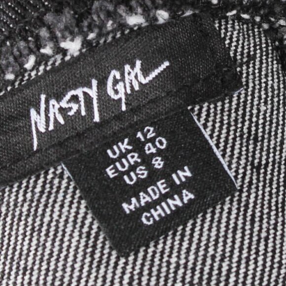 Nasty Gal Star Hotfix Denim Playsuit, NWT, Size 8 - Picture 8 of 9